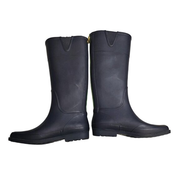 Tommy Hilfiger Calipso Rubber Rain Boots Navy Blue Size 7 - Picture 4 of 9